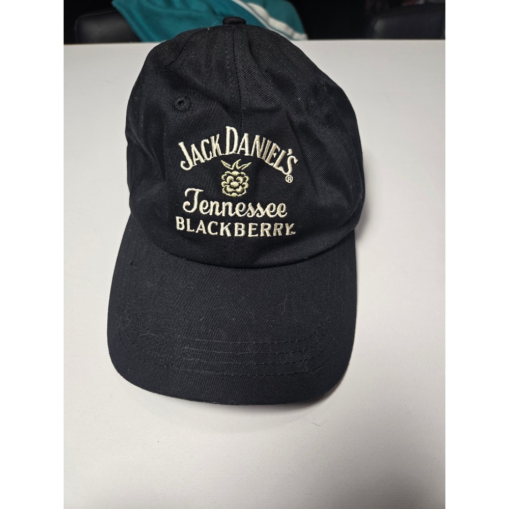 Jack Daniels Baseball Cap Mens OSFM Black Excellent Tennessee Blackberry Hat